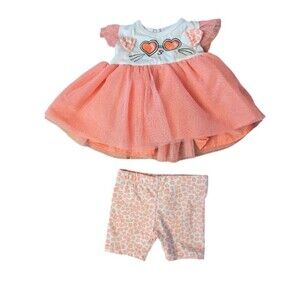 Duck Duck Goose Cat Tulle 2 Piece Set Size 6-9 Months